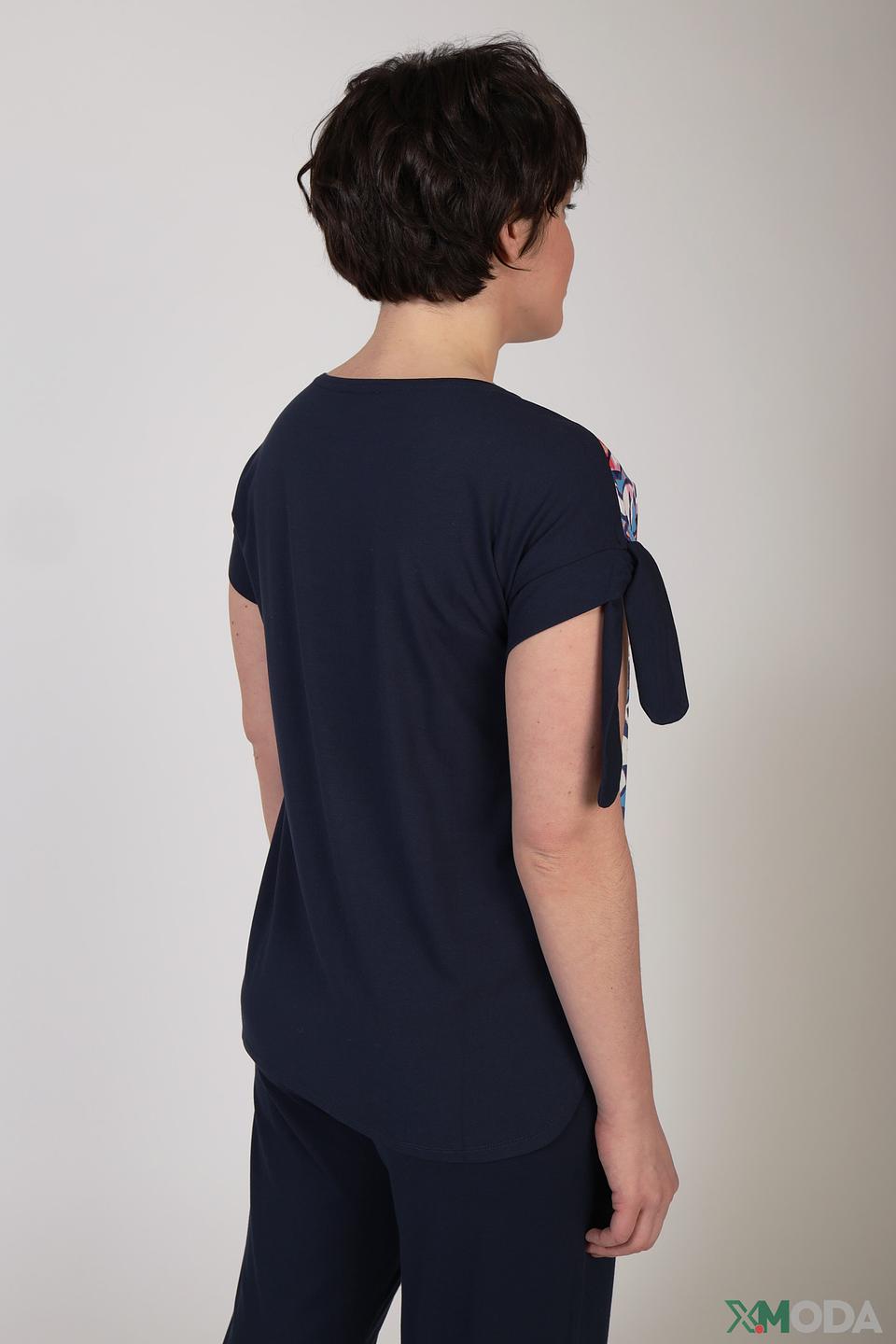 Блуза Via Appia с принтом и бантом