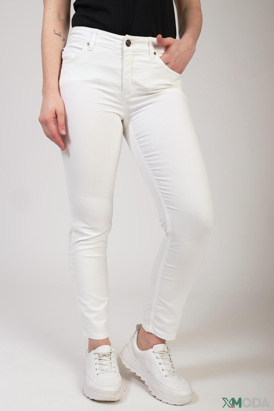 Брюки Oui белые прямые