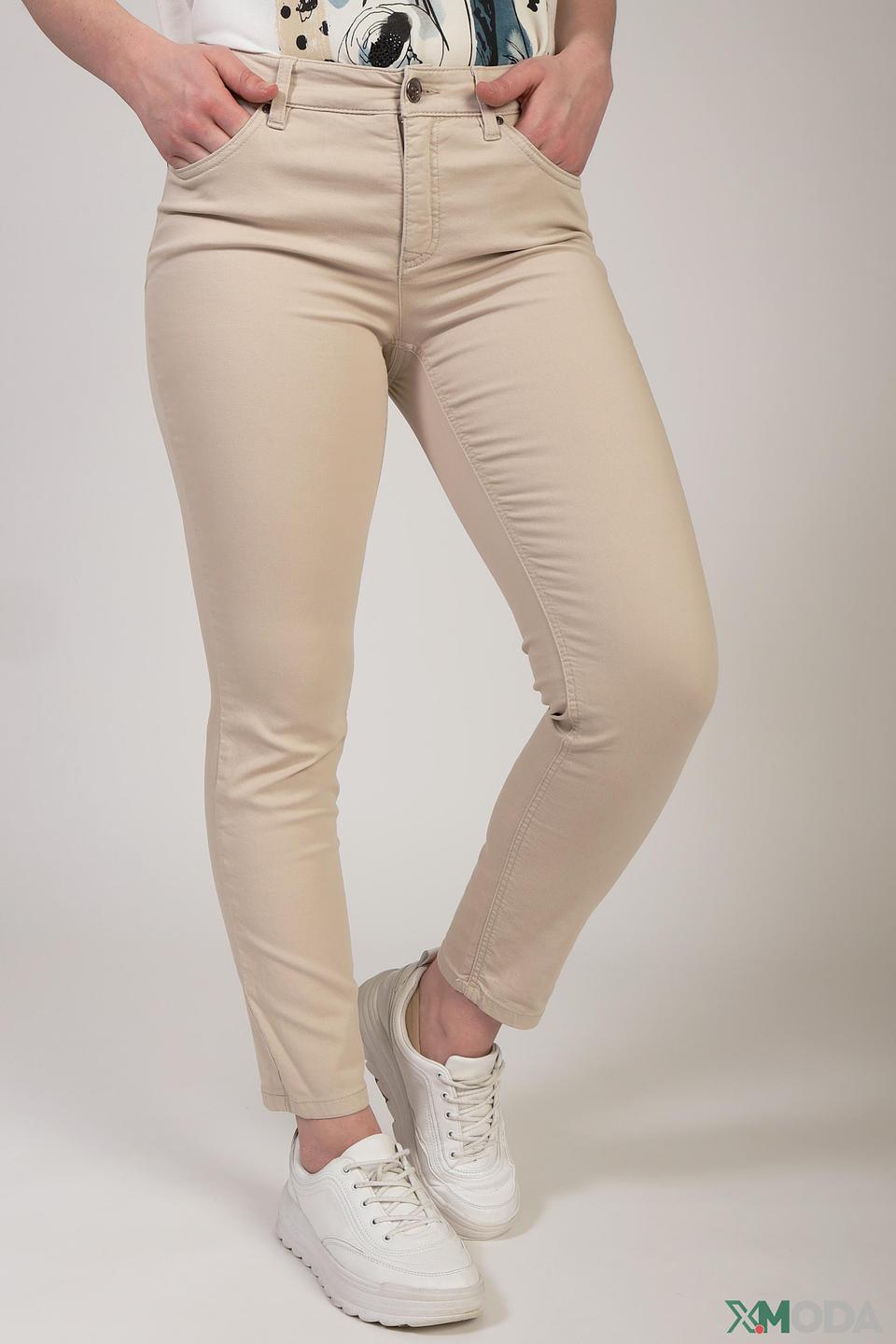 Джинсы Oui бежевые slim fit