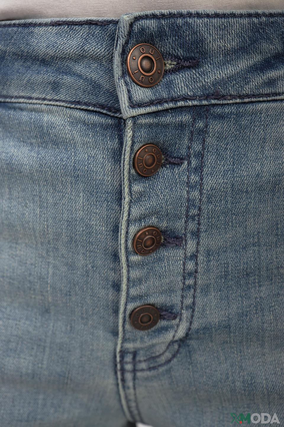 Джинсы Oui с пуговицами голубые