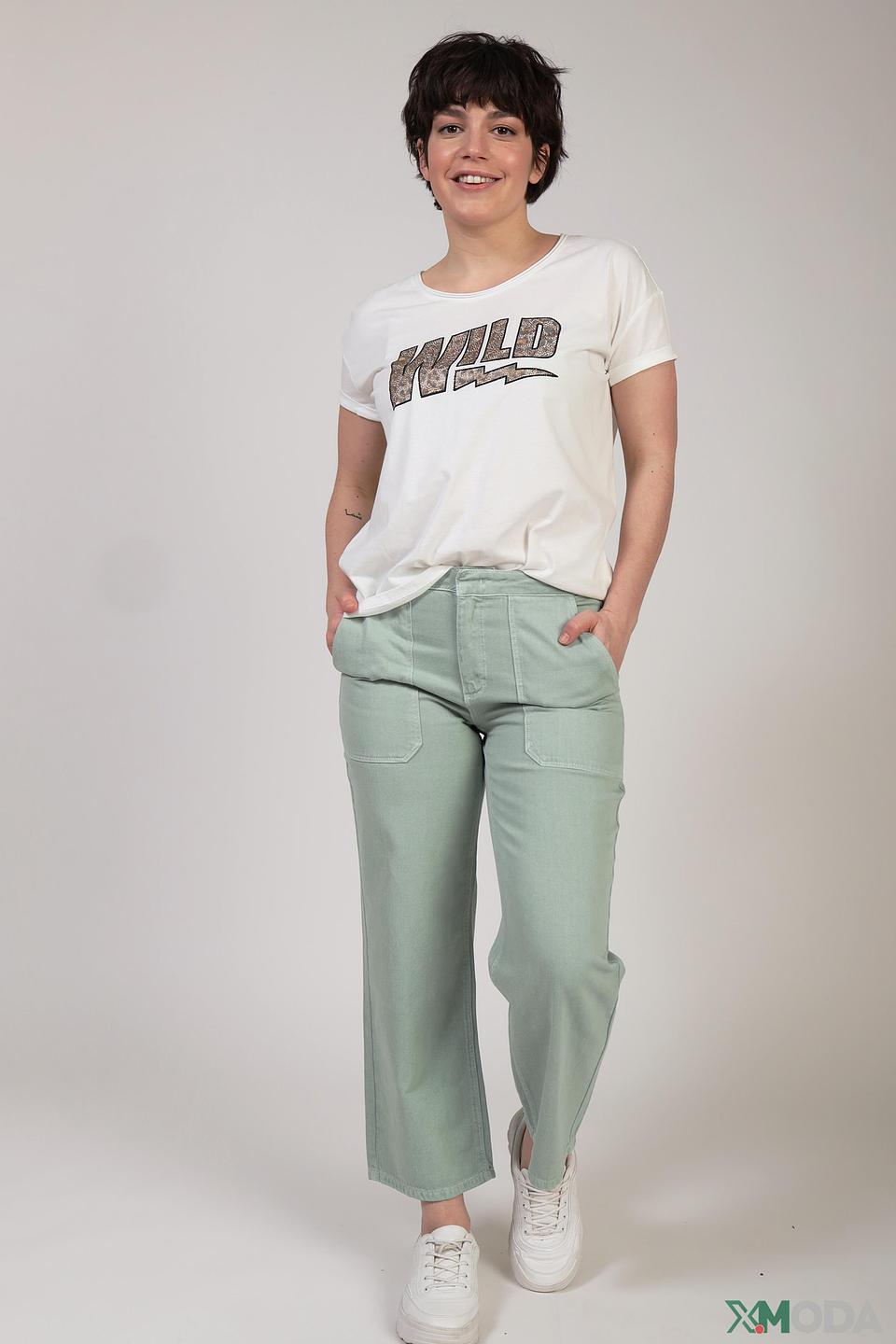 Брюки кюлоты Oui мятные