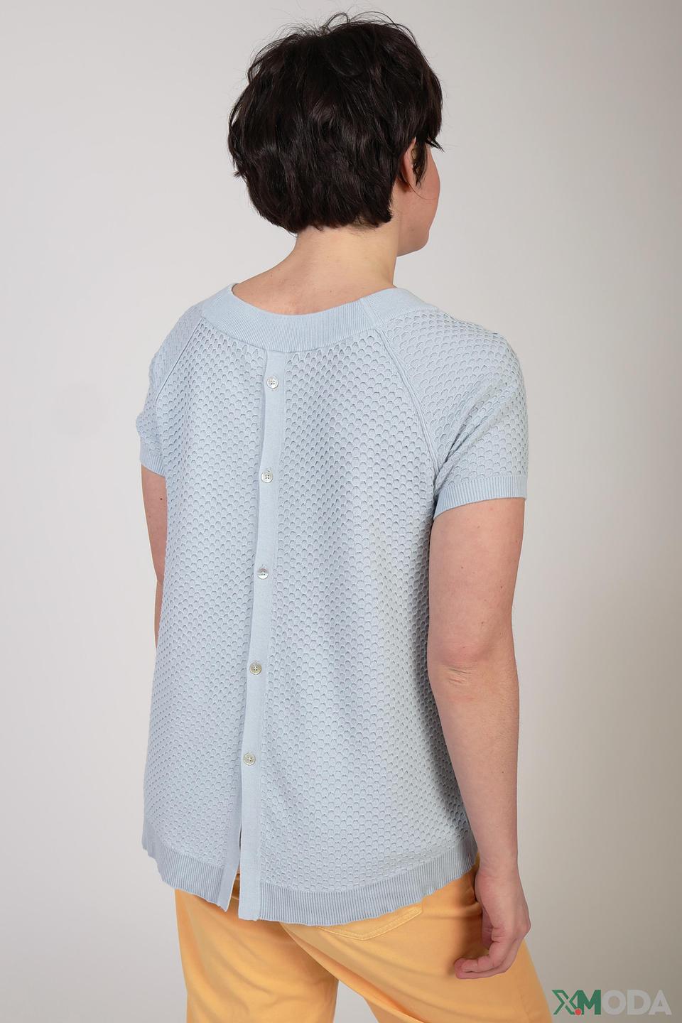 Пуловер Oui женский голубой