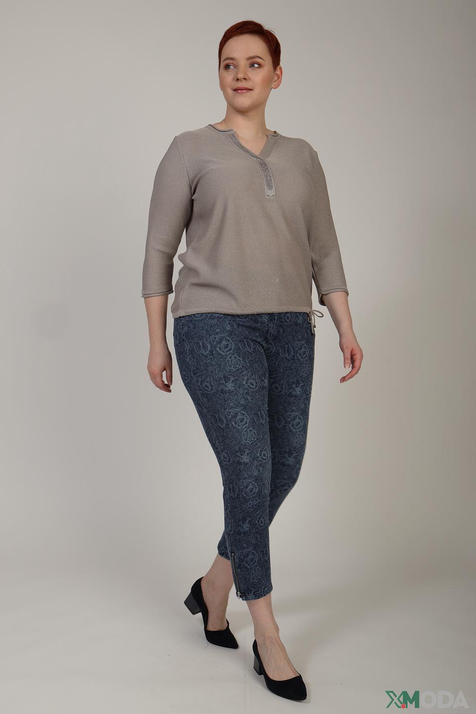 Джинсы Zerres с узором синие