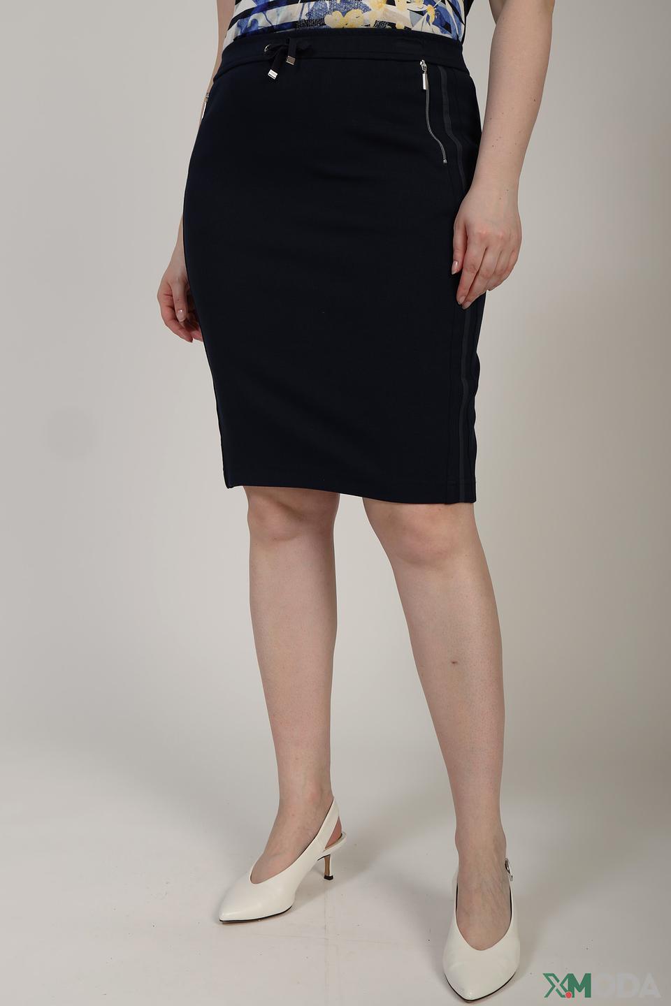 Юбка Rabe collection чёрная приталенная