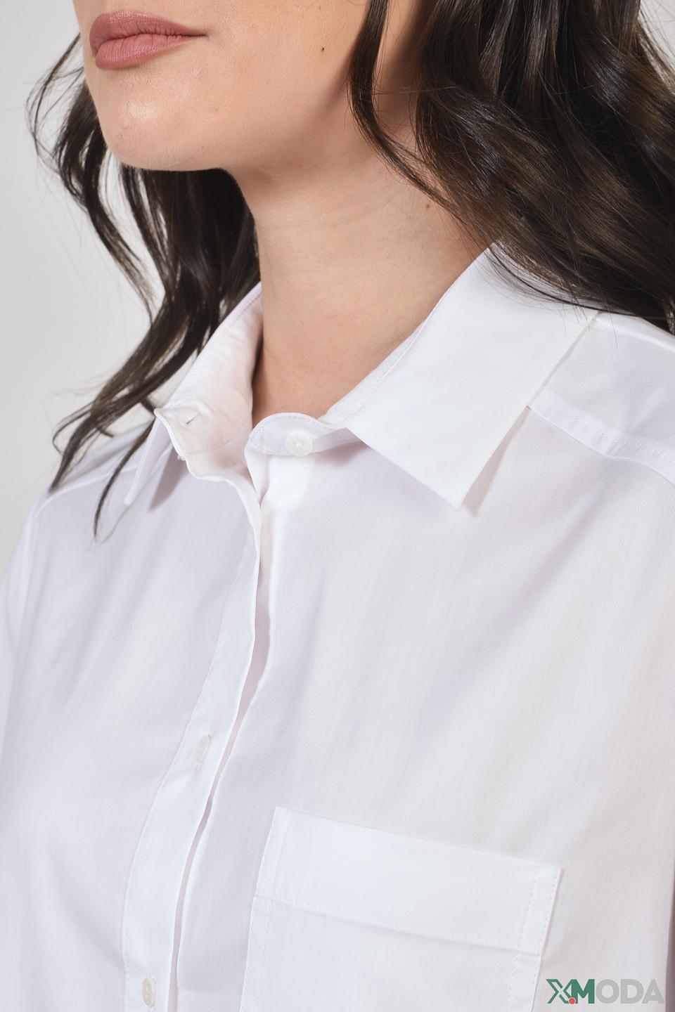 Рубашка Elena Miro белая с рукавами-фонариками