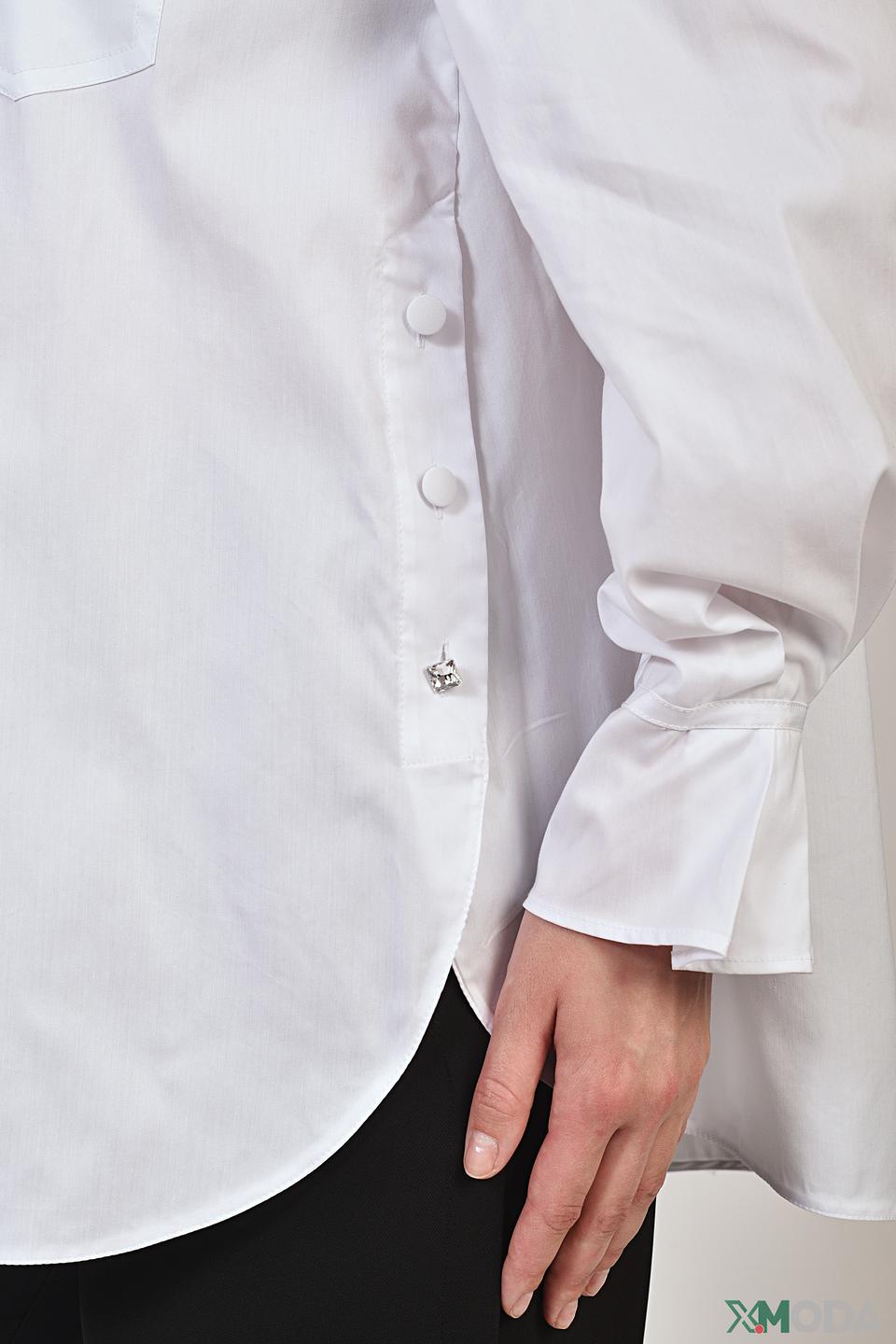 Рубашка Elena Miro белая с рукавами-фонариками