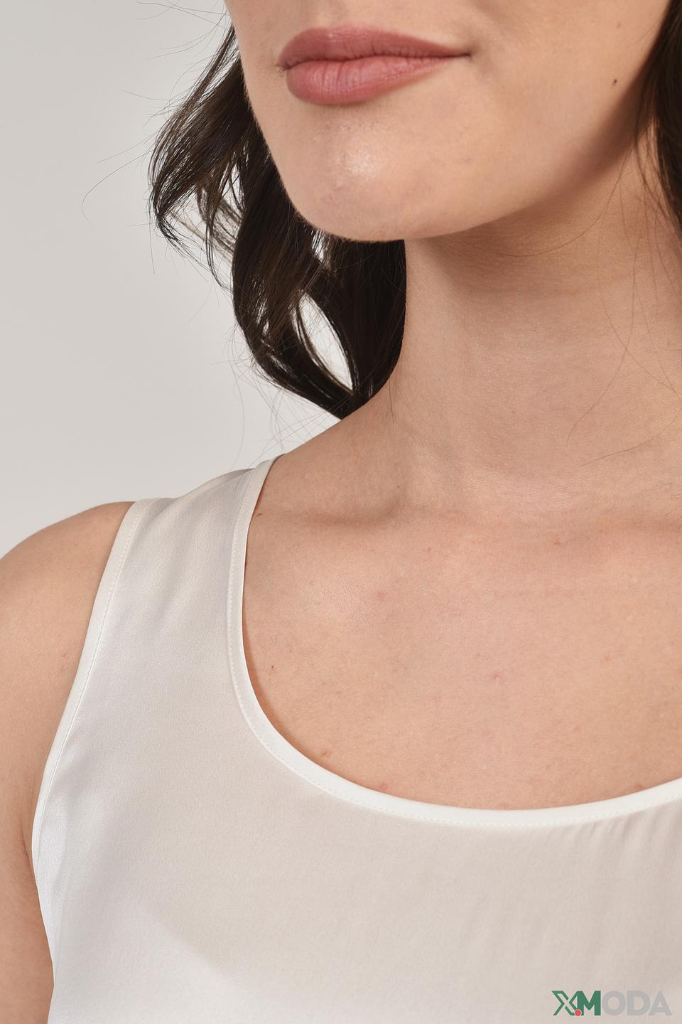 Топ Mos Mosh шёлковый белый