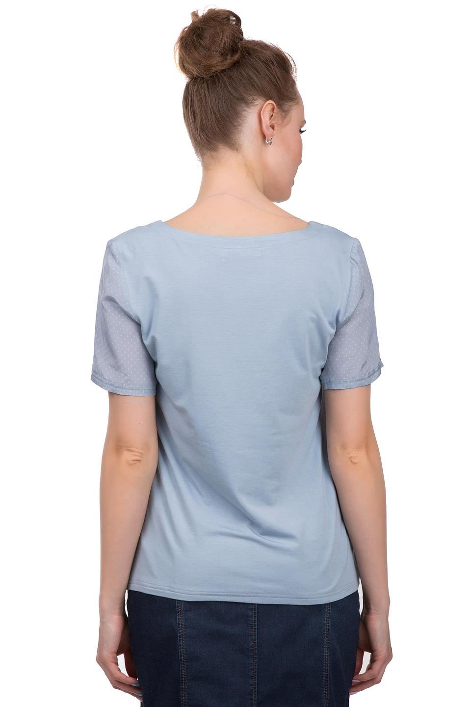 Блуза Apanage в горошек голубой