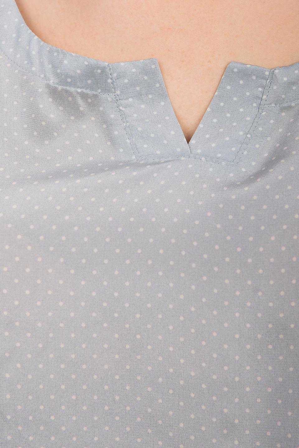 Блуза Apanage в горошек голубой