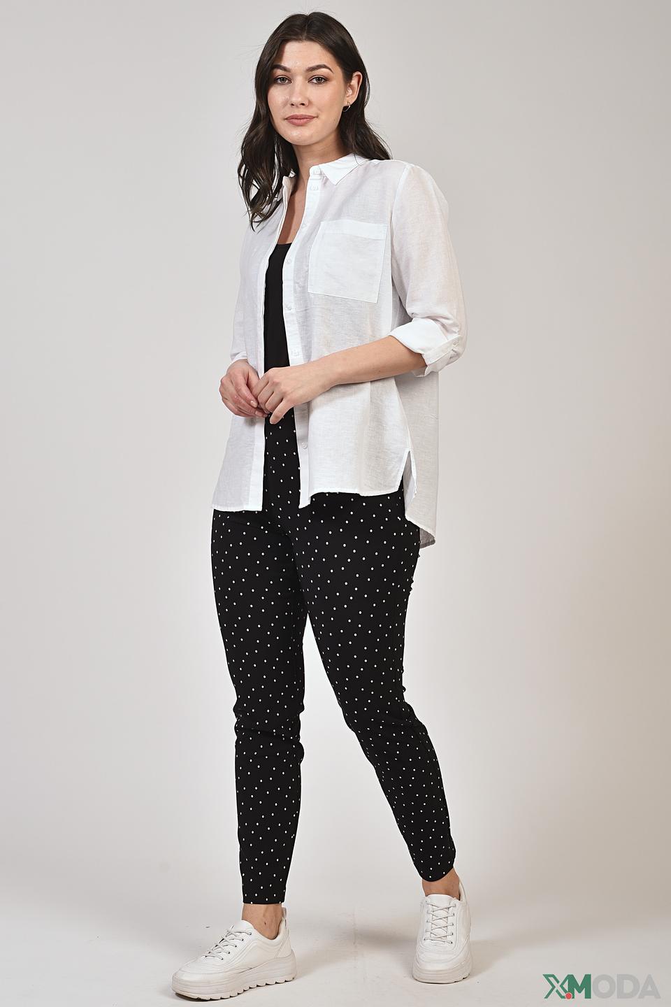 Блуза Via Appia из льна белая