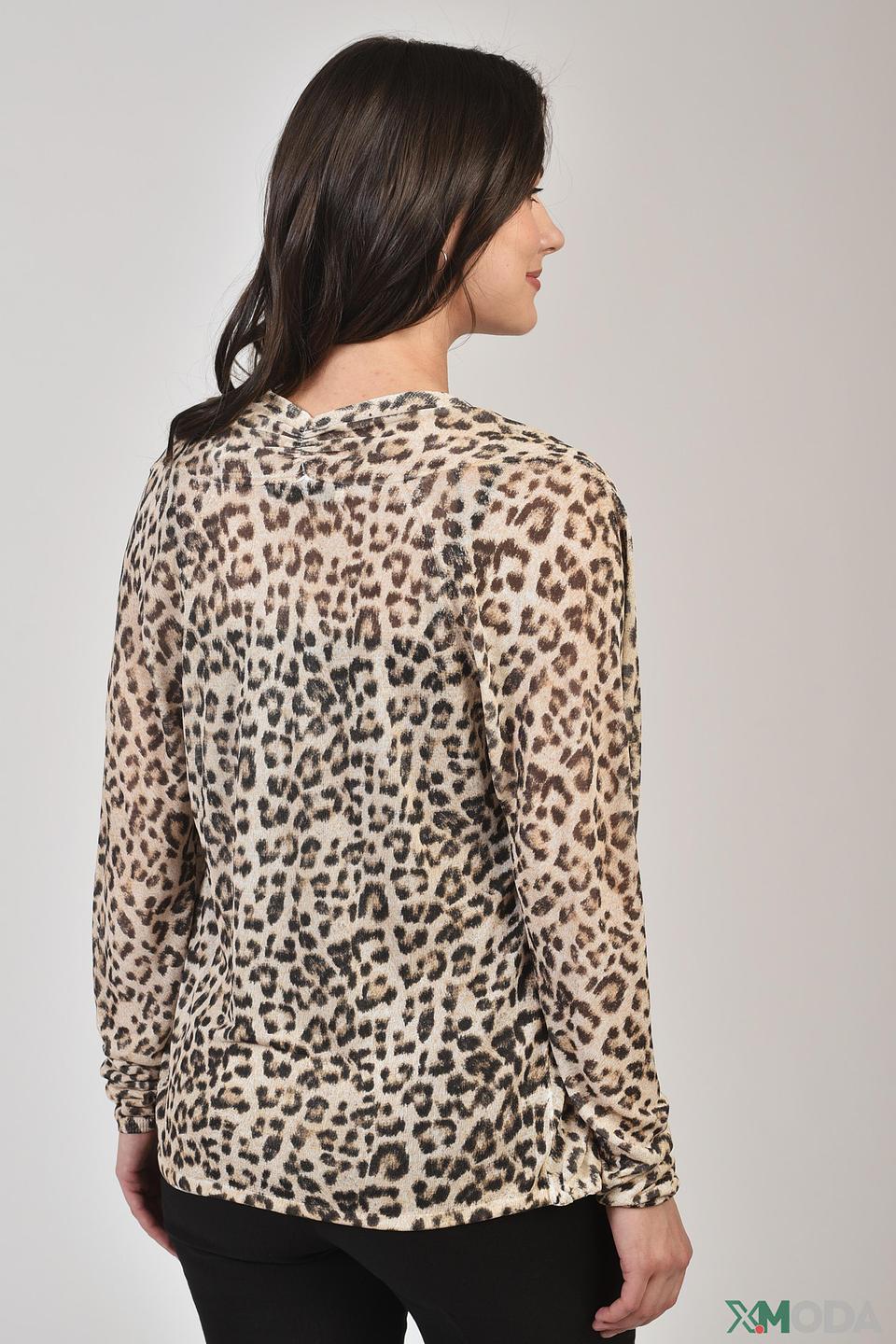 Жакет Oui с леопардовым принтом