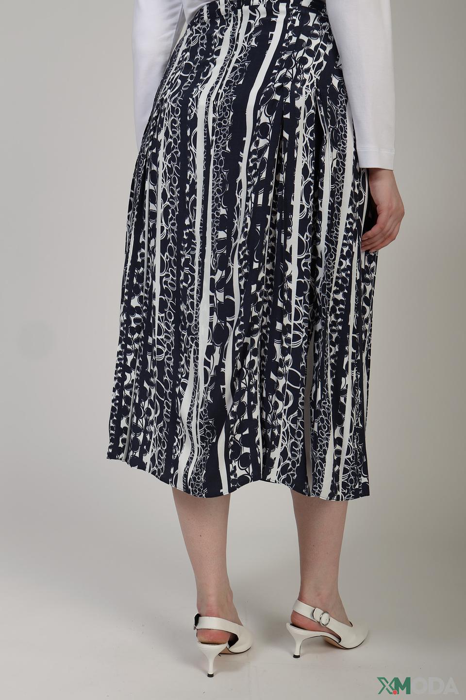 Юбка Barbara Lebek с принтом чёрно-белый