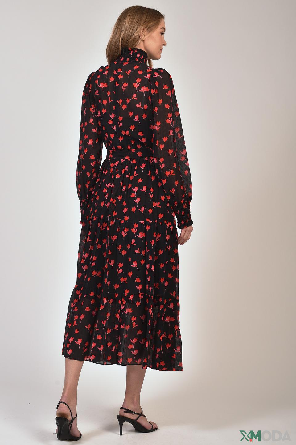 Платье Hugo с цветочным принтом