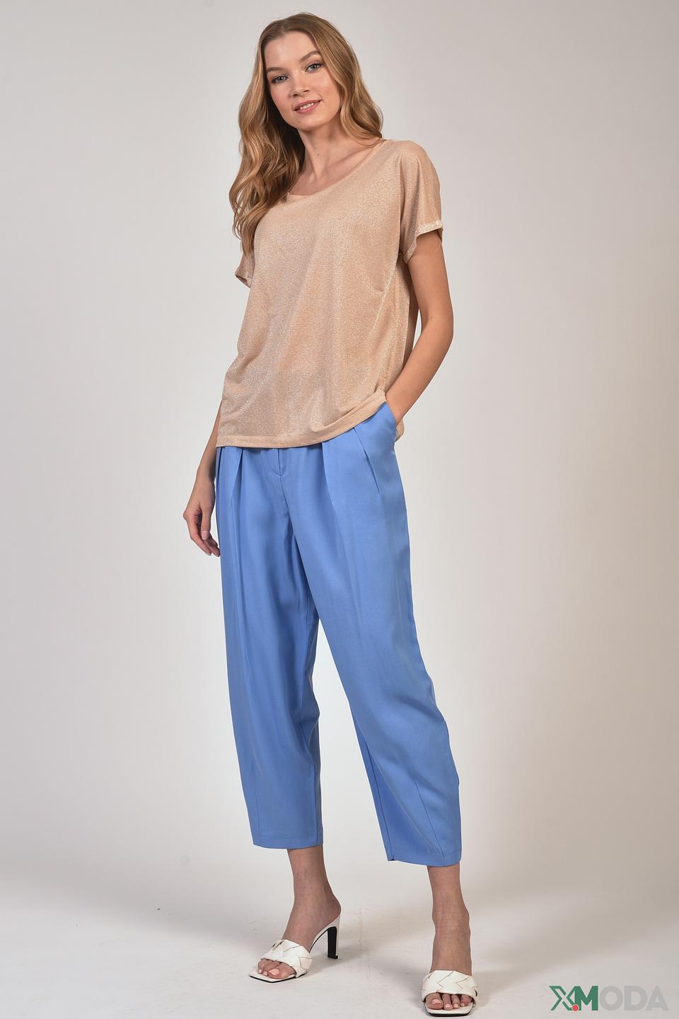 Брюки кюлоты Rich and Royal голубые