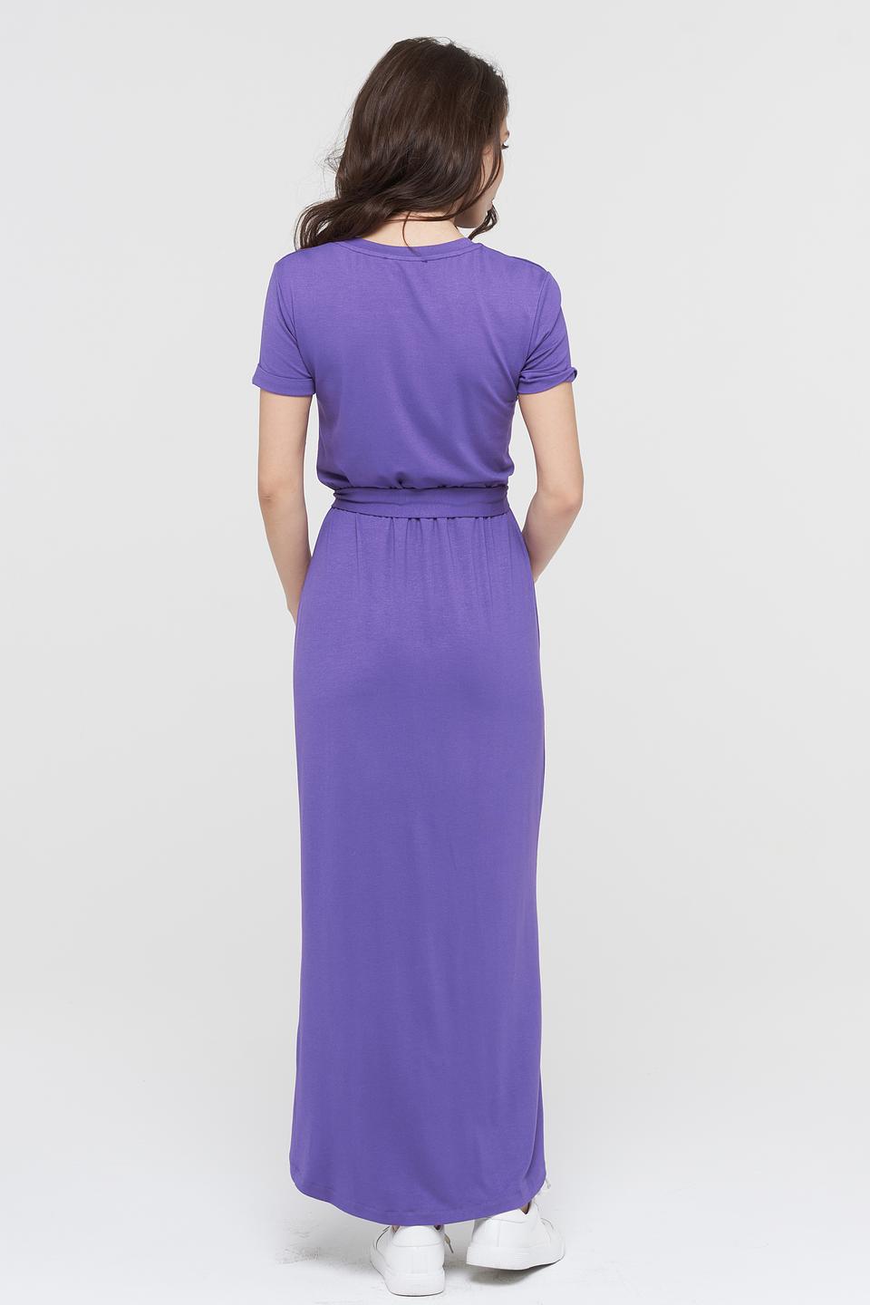 Платье VAY с запахом сиреневый