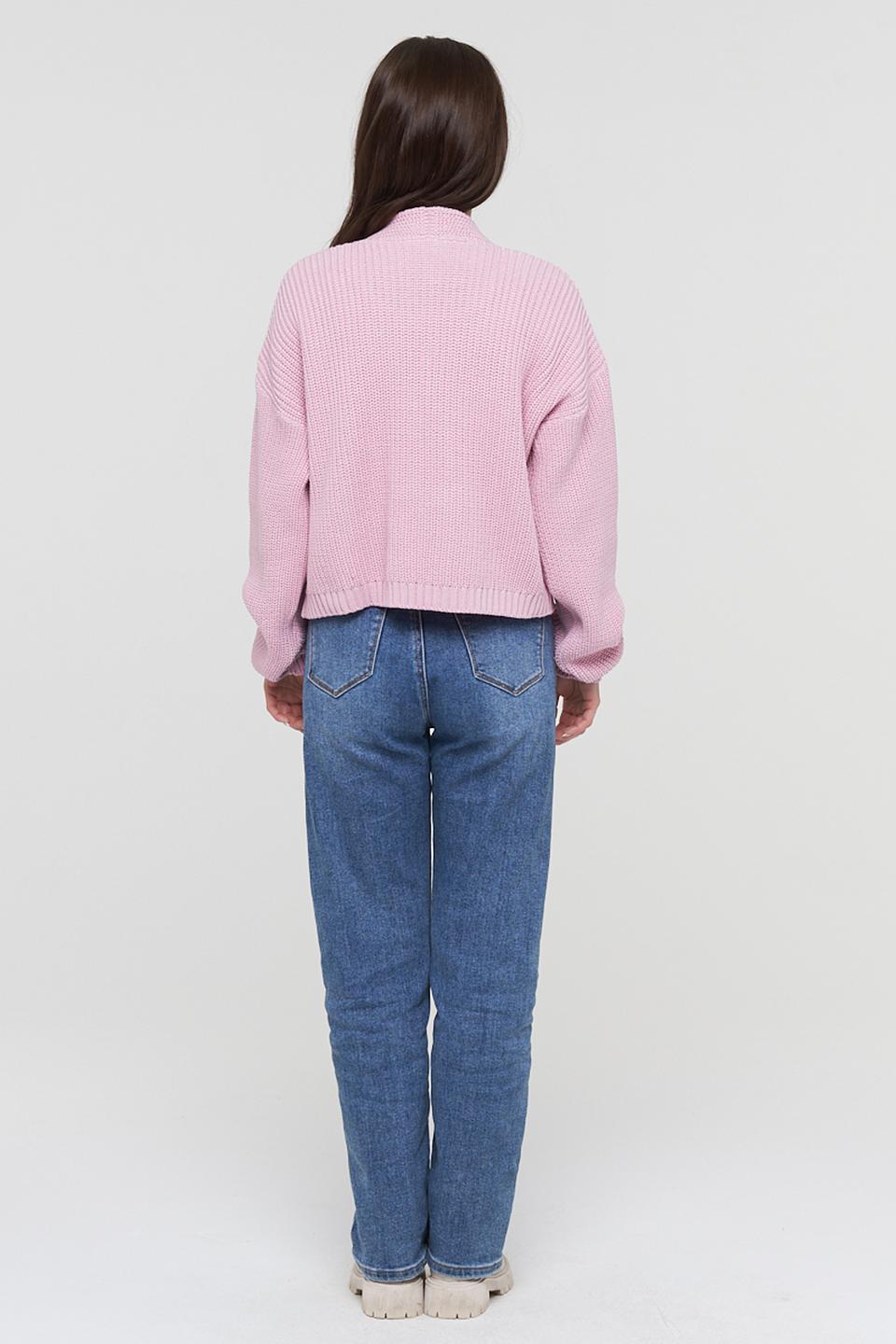 Кардиган BE YOU с пуговицами розовый