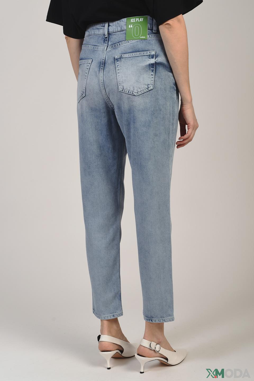 Джинсы Ice Play с потертостями голубые