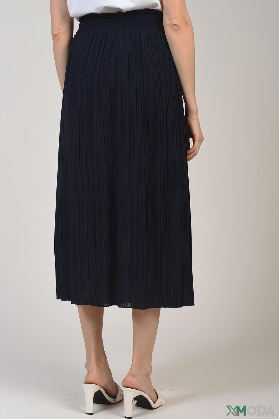 Юбка Leo & Ugo плиссированная темно-синяя