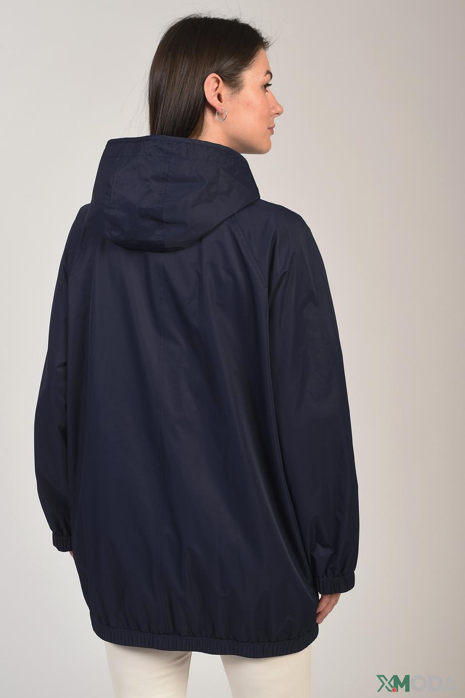 Куртка Basler синяя с капюшоном