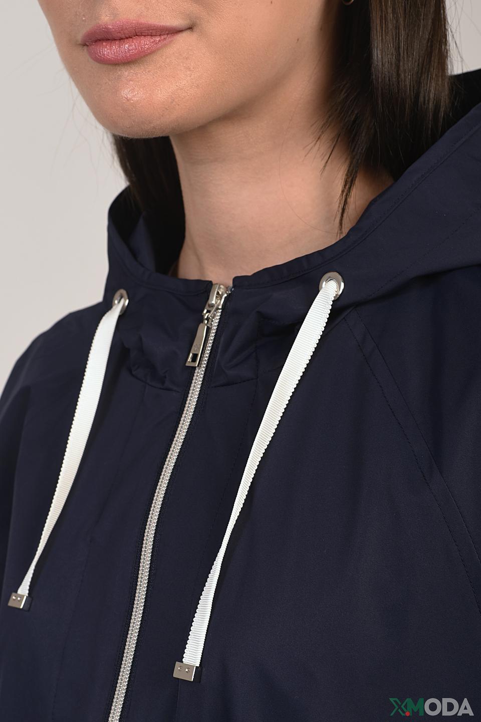 Куртка Basler синяя с капюшоном