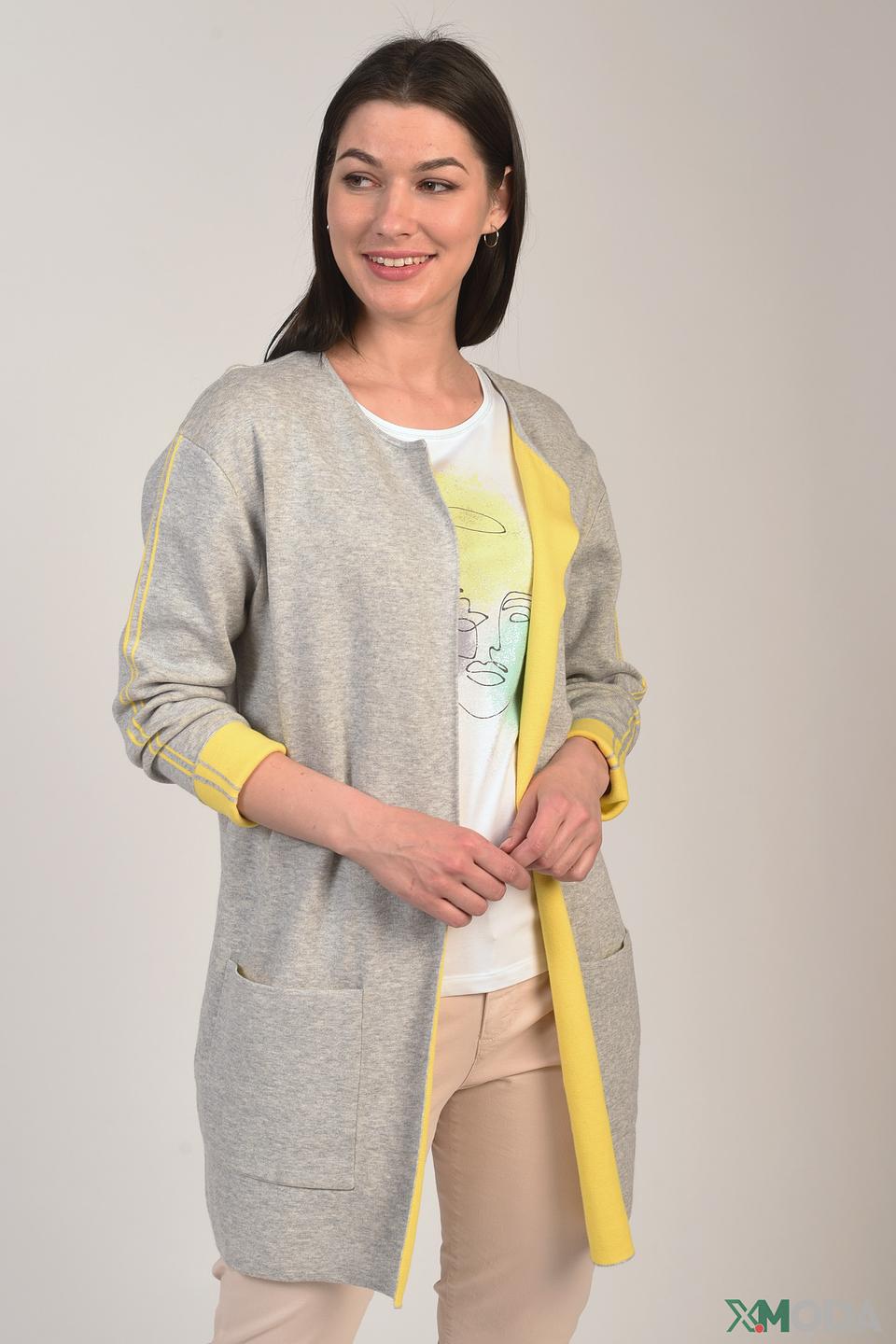 Жакет Oui с желтой отделкой