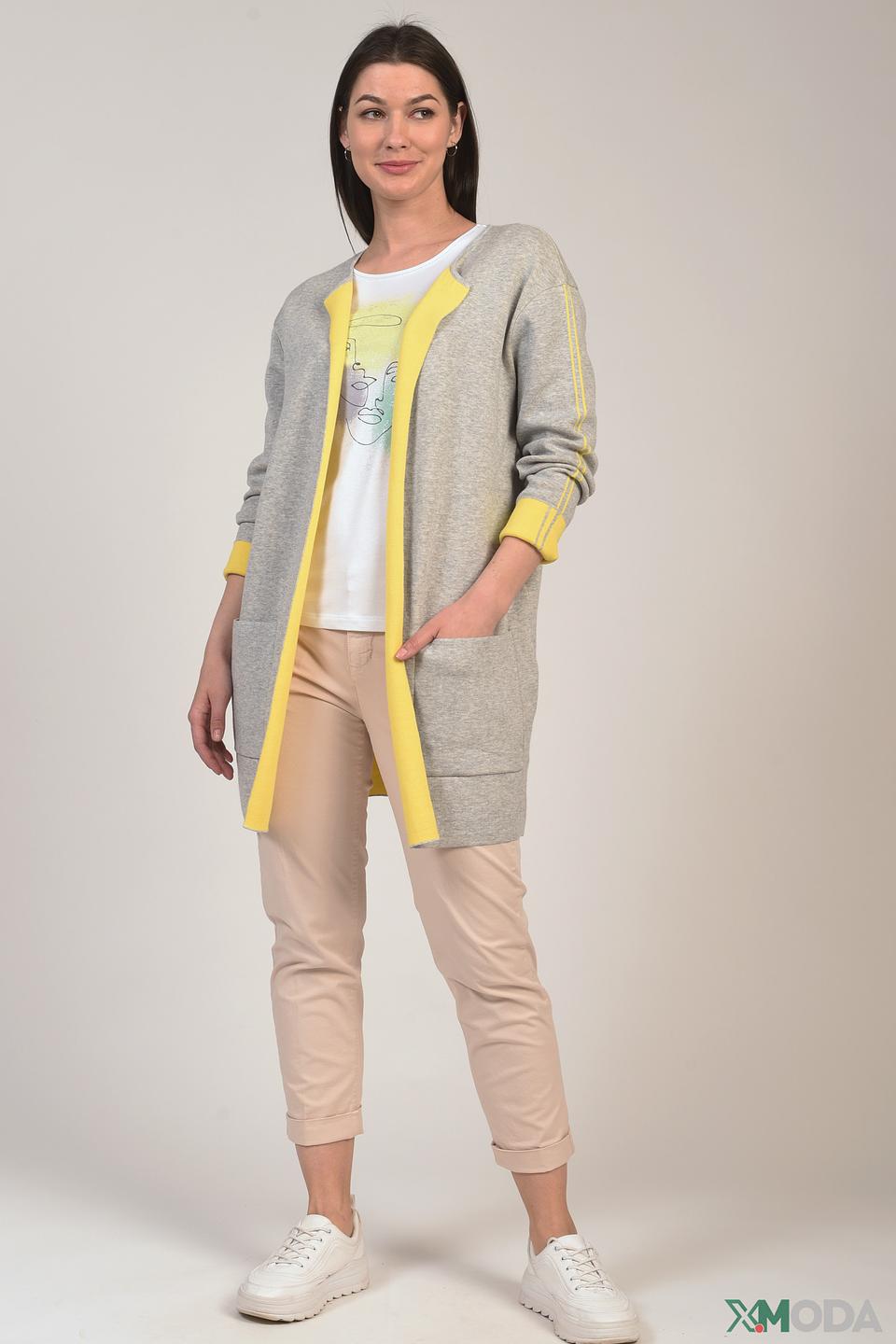 Жакет Oui с желтой отделкой