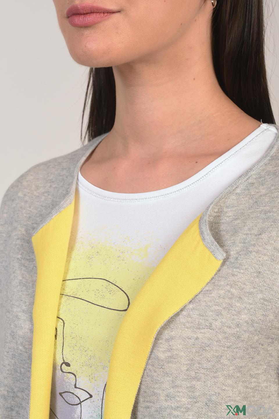 Жакет Oui с желтой отделкой