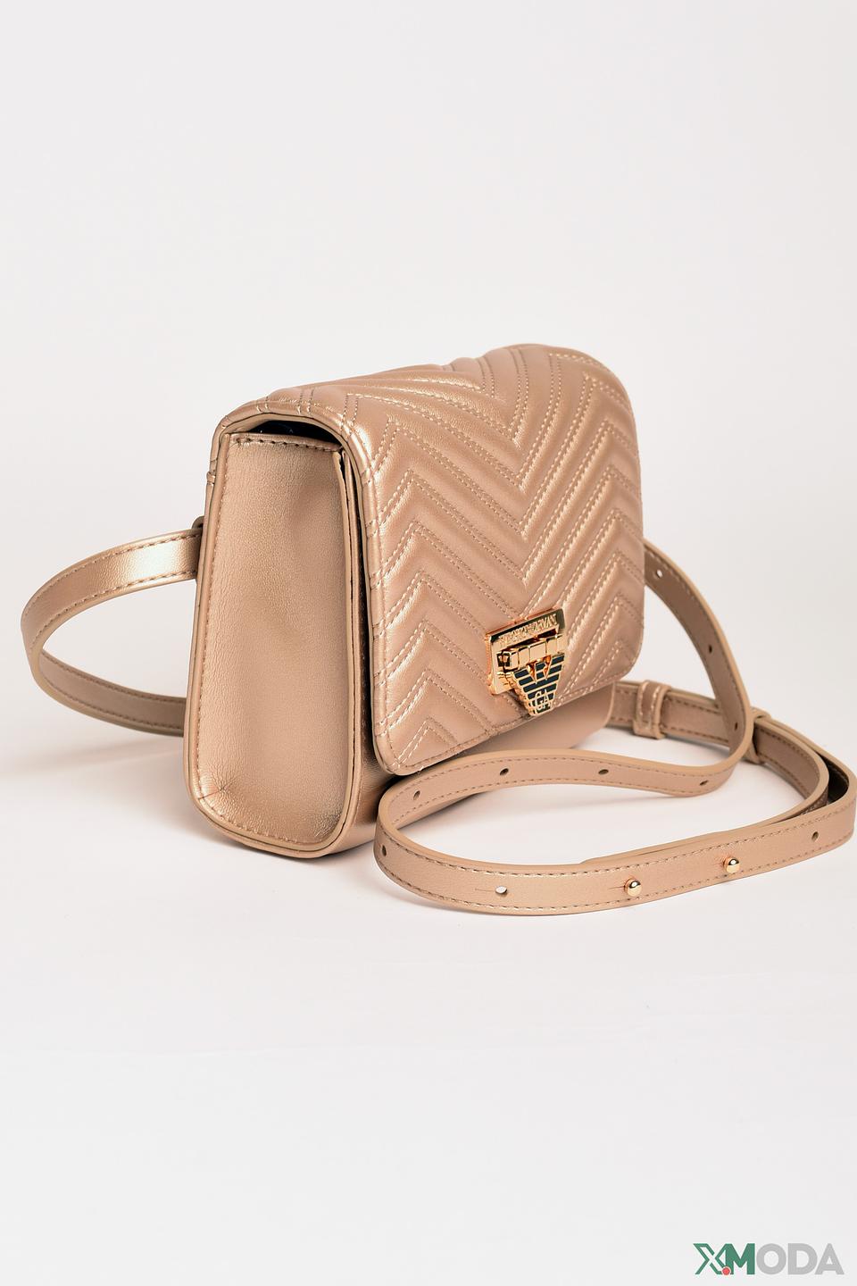 Сумка Emporio Armani стеганая золотистая