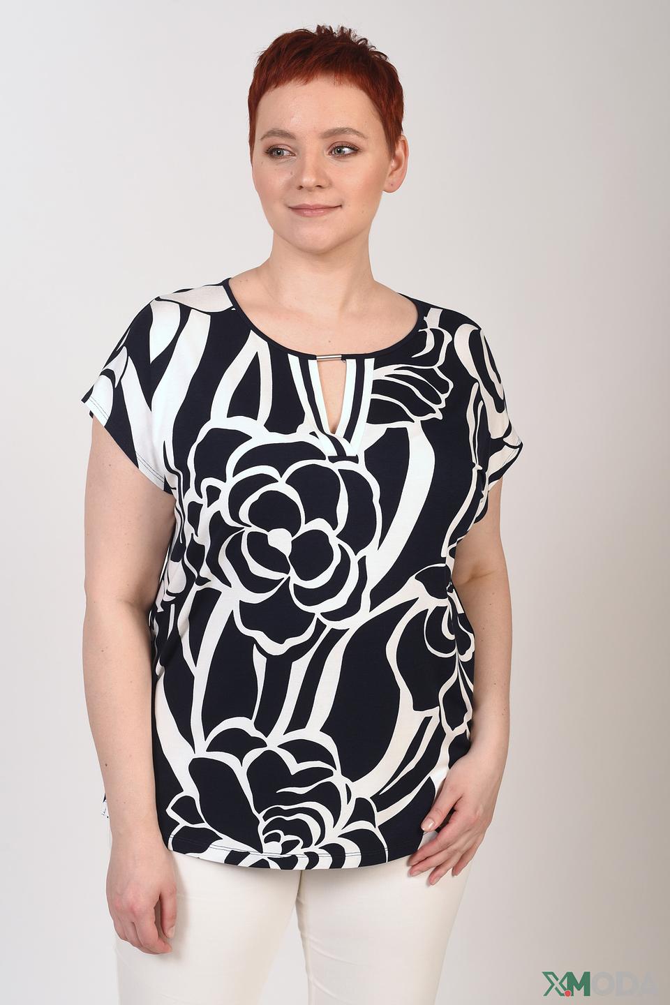 Блуза Via Appia с цветочным принтом