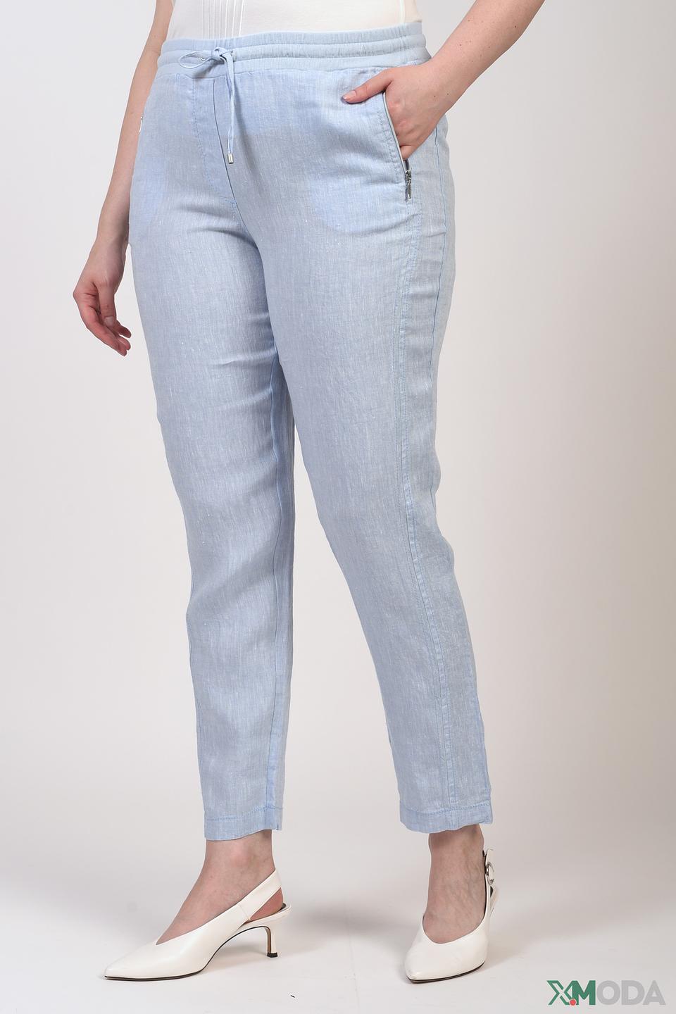 Брюки Doris Streich лен голубой