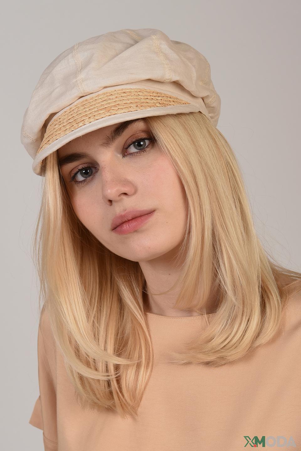 Кепка Seeberger бежевого цвета с козырьком