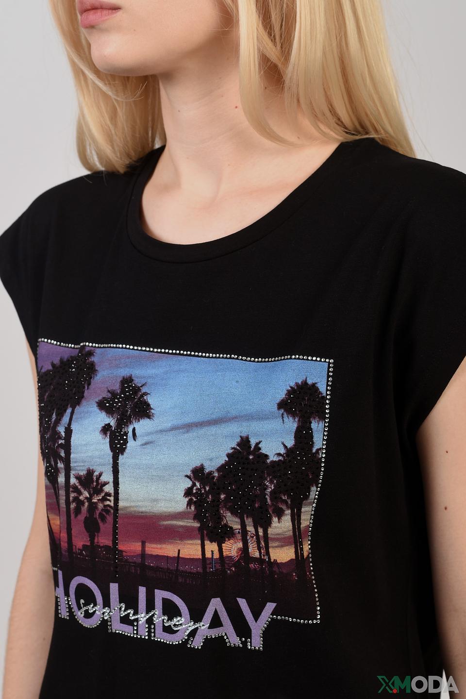 Футболка Liu-Jo Jeans с принтом Holiday