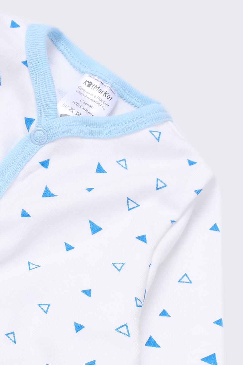 Комбинезон КотМарКот с принтом голубой