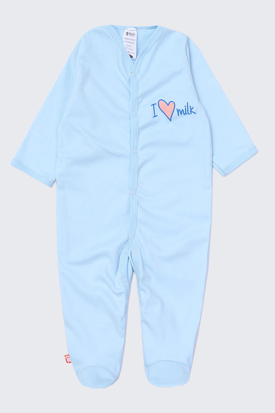 Комбинезон КотМарКот с принтом голубой