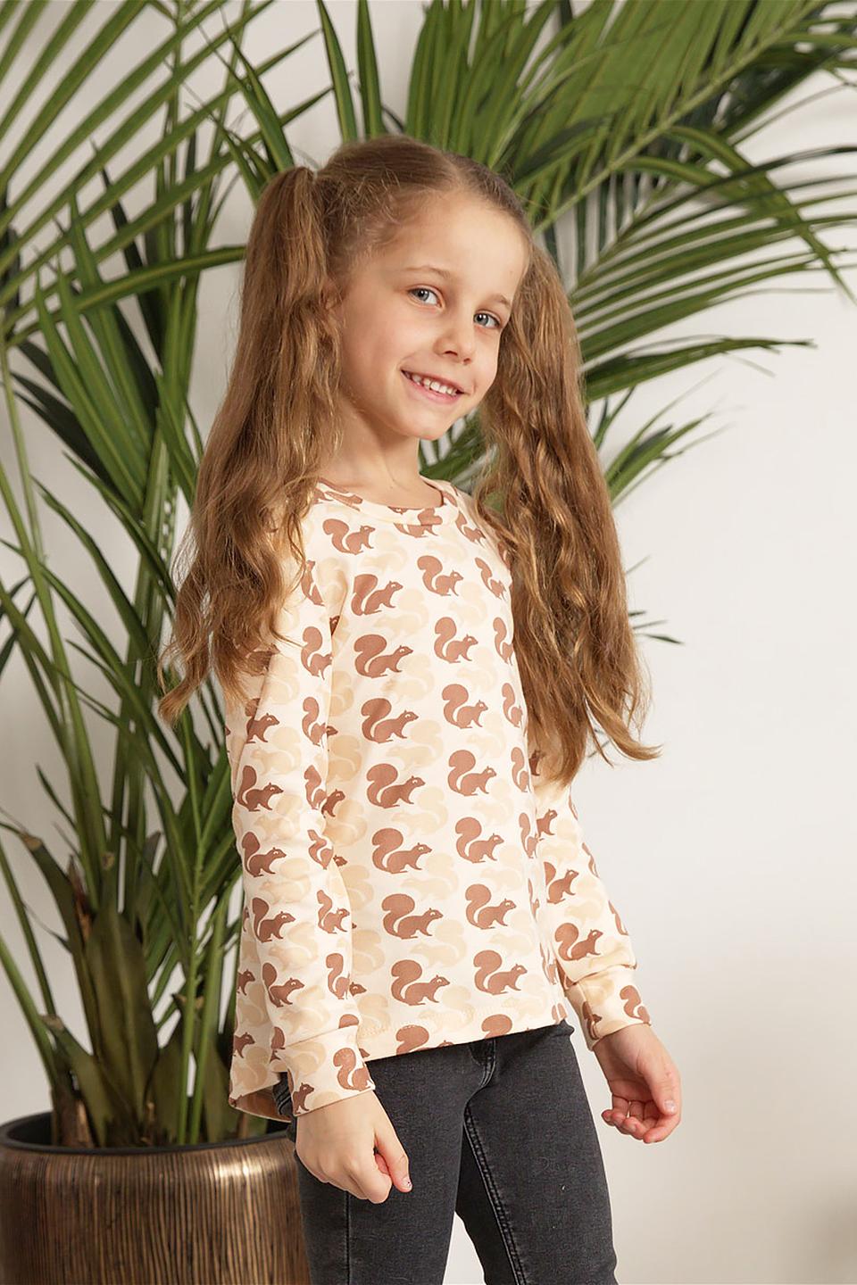 Футболка КотМарКот с белками бежевая