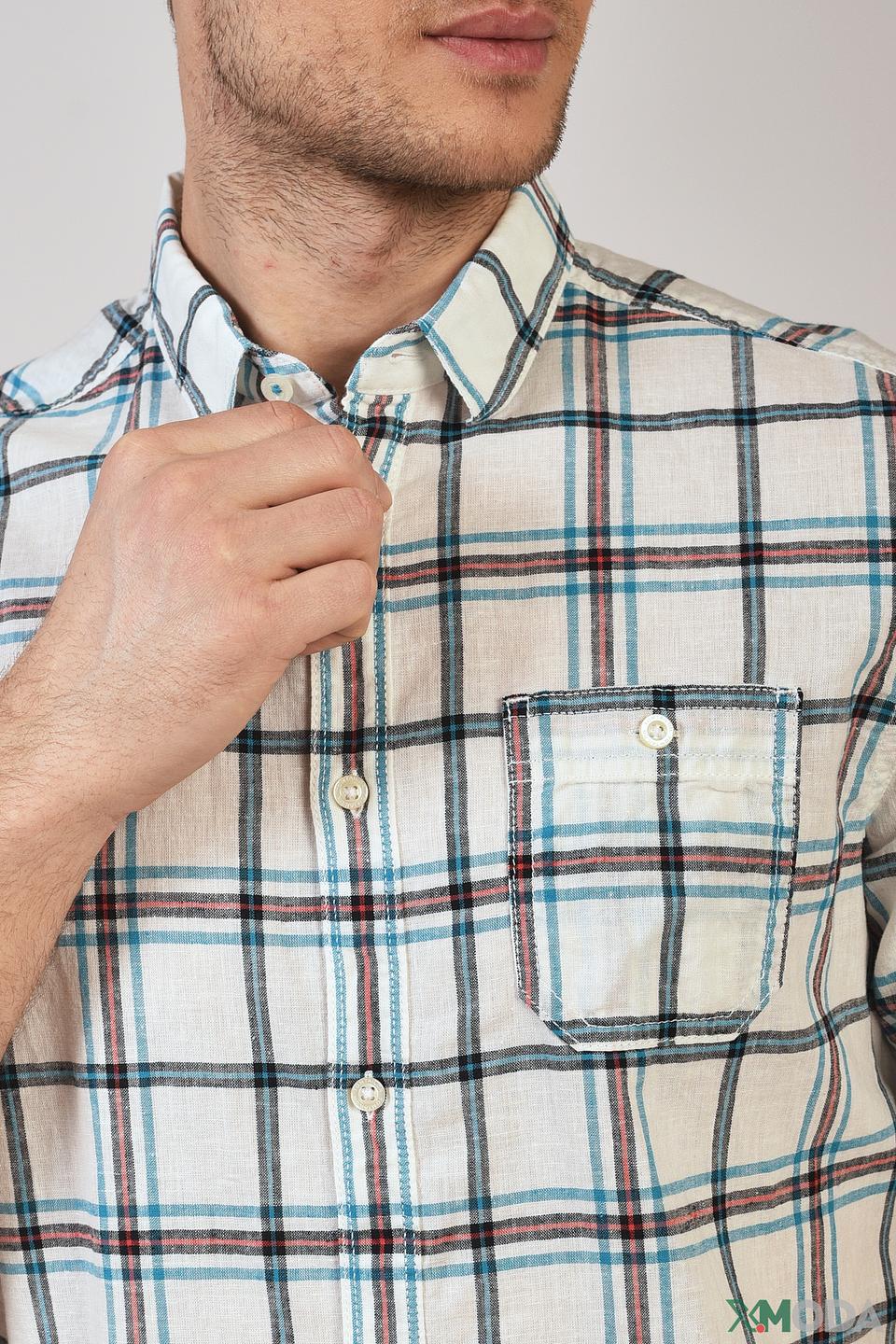 Рубашка кр Tom Tailor в клетку