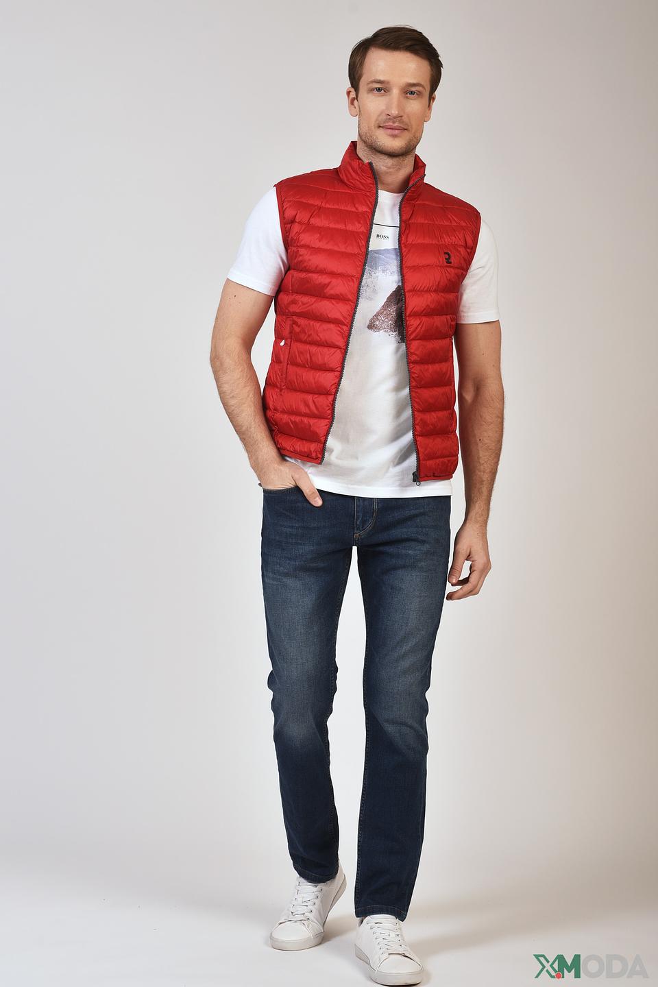Жилет Calamar красный стеганый
