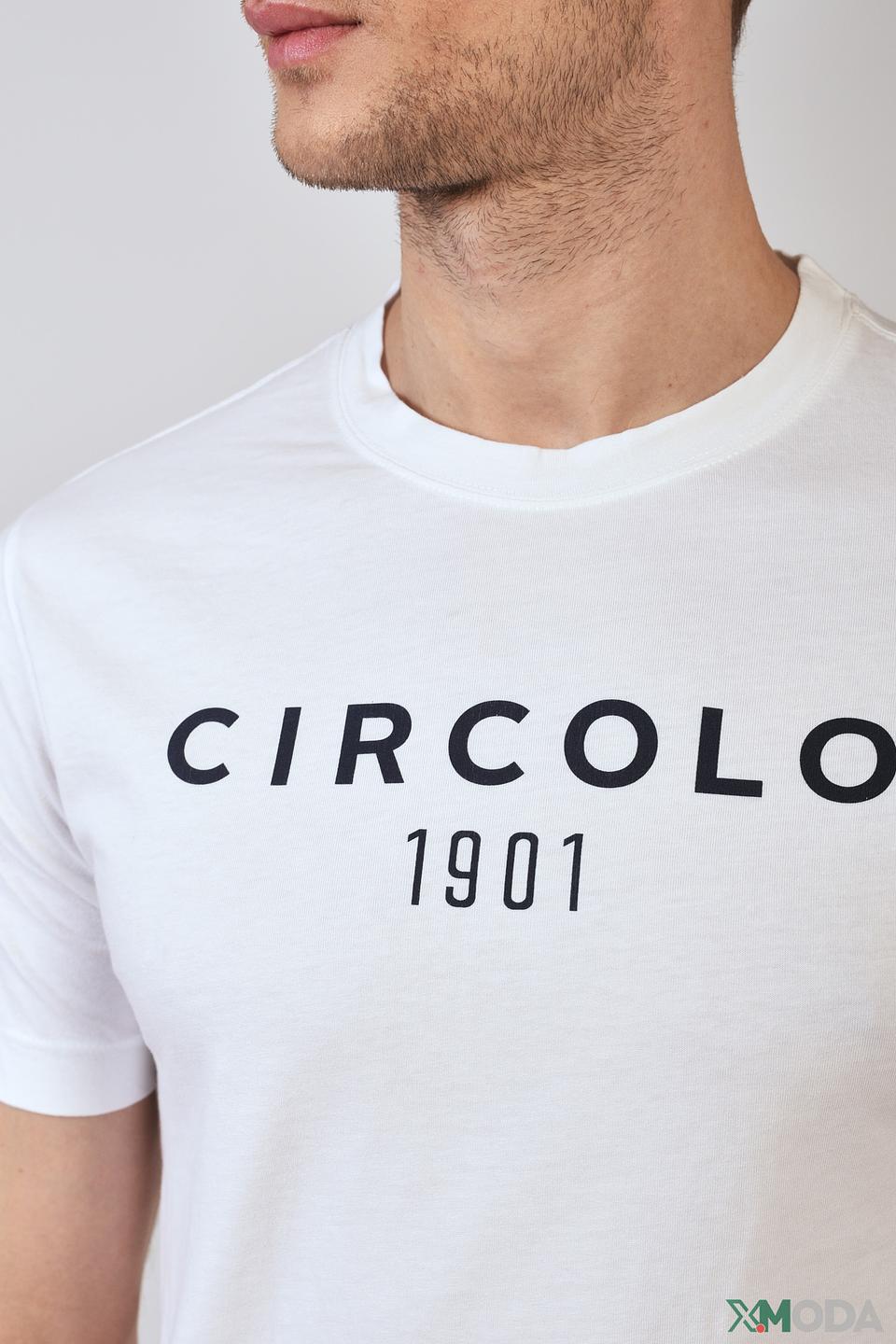Футболка Circolo 1901 белая с логотипом