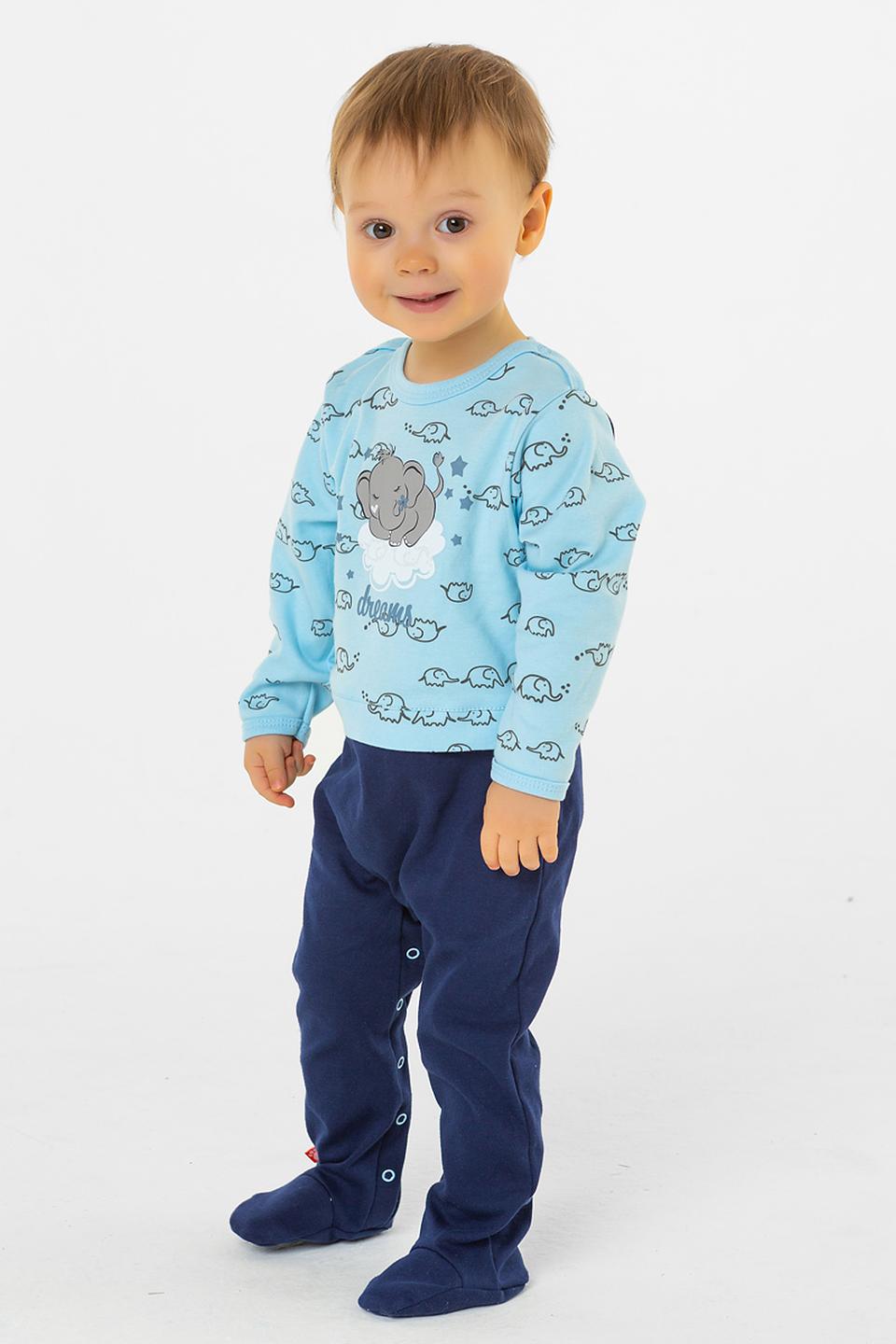 Комбинезон КотМарКот слонёнок голубой
