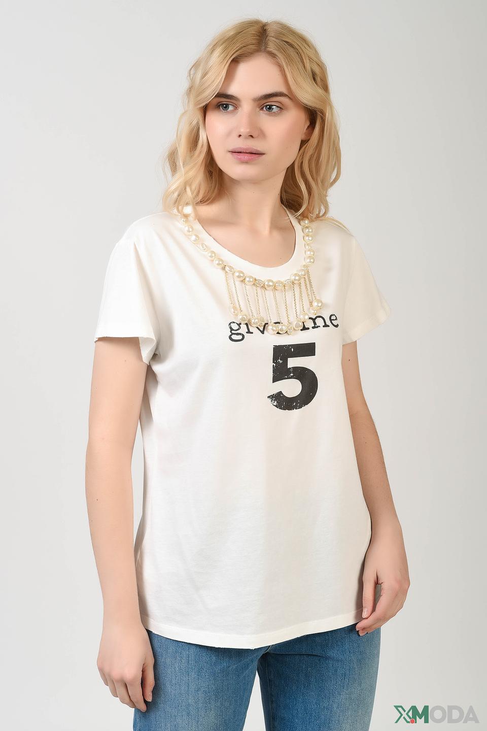 Футболка Pinko с принтом