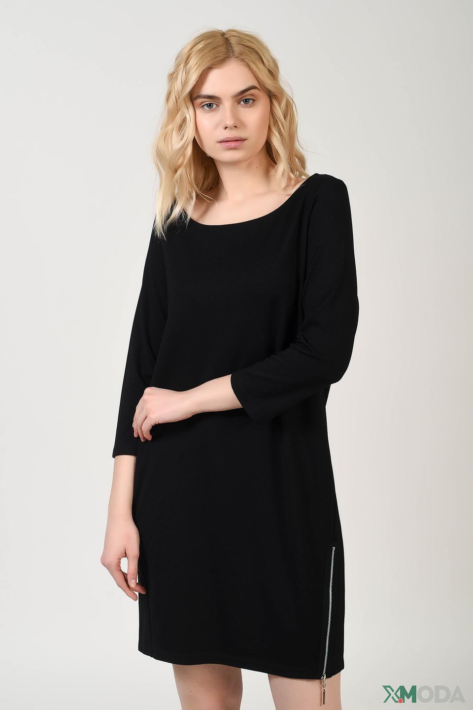 Платье Comma чёрное с молнией