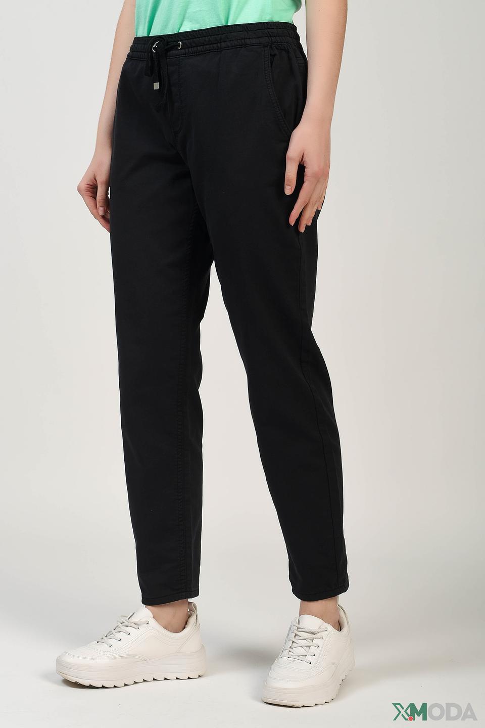 Брюки Comma чёрные с завязками