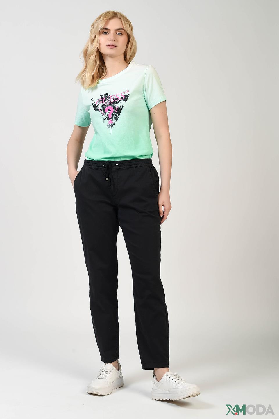 Брюки Comma чёрные с завязками