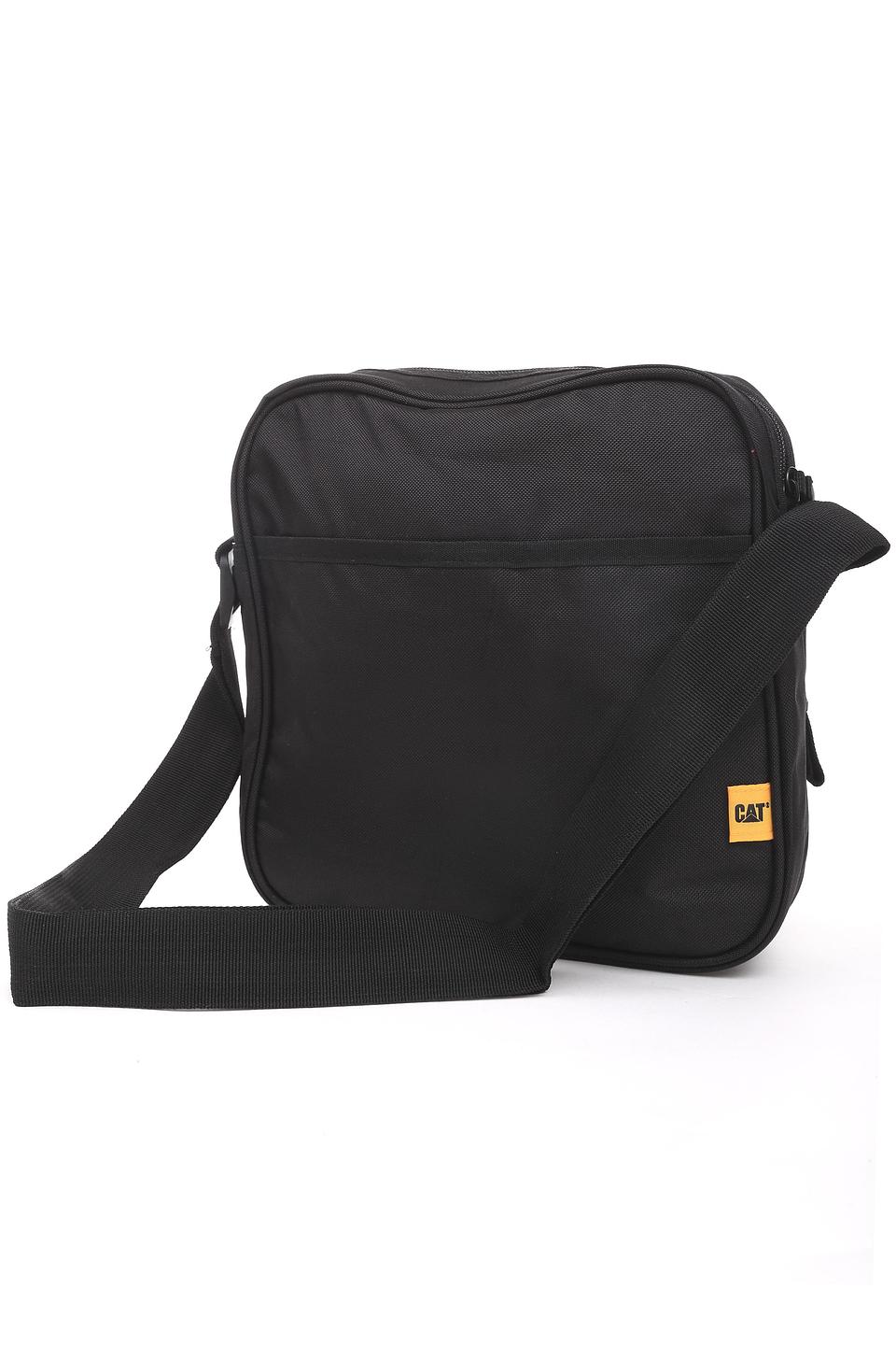 Чёрная дорожная сумка Caterpillar с логотипом