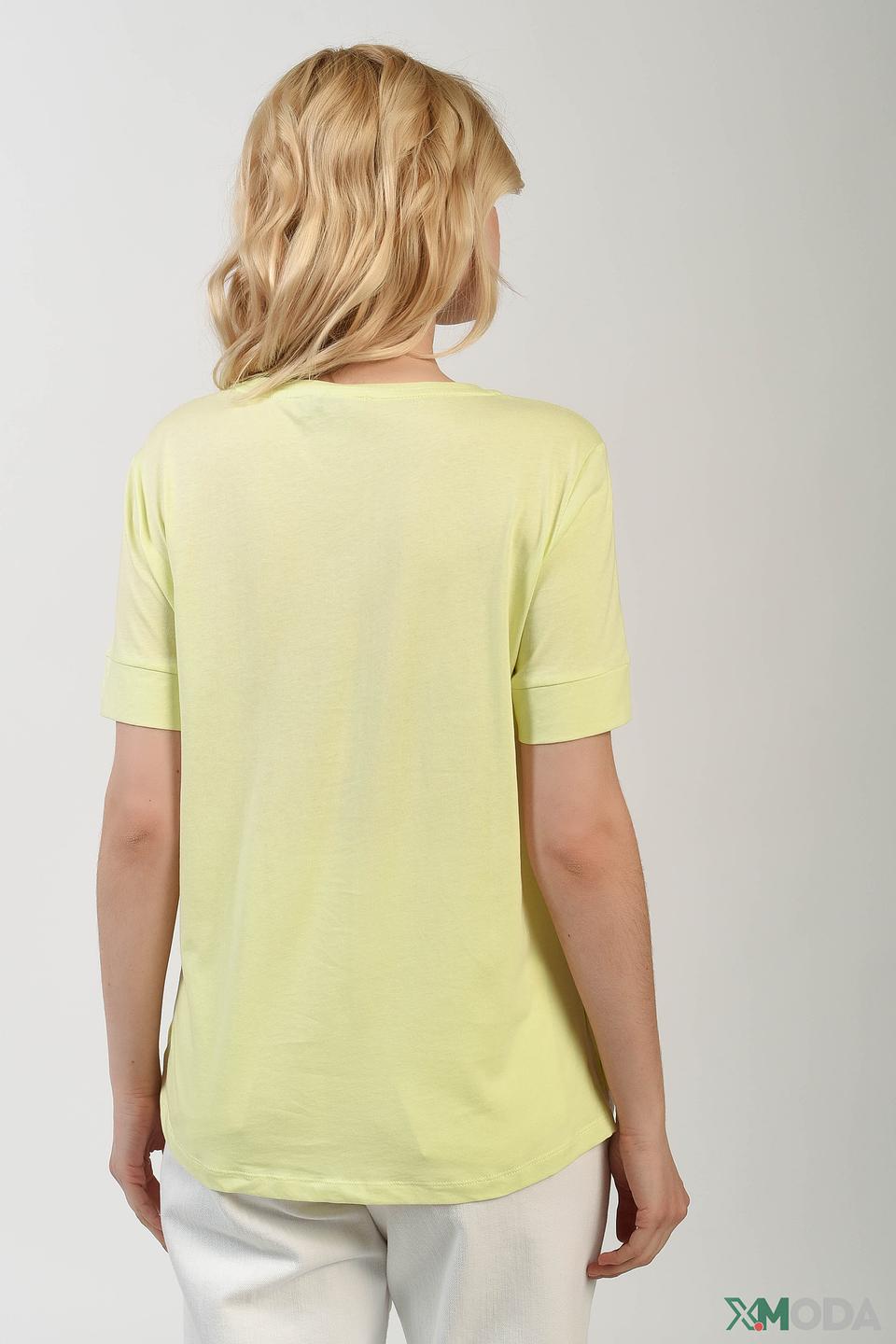 Футболка Comma с принтом лайм