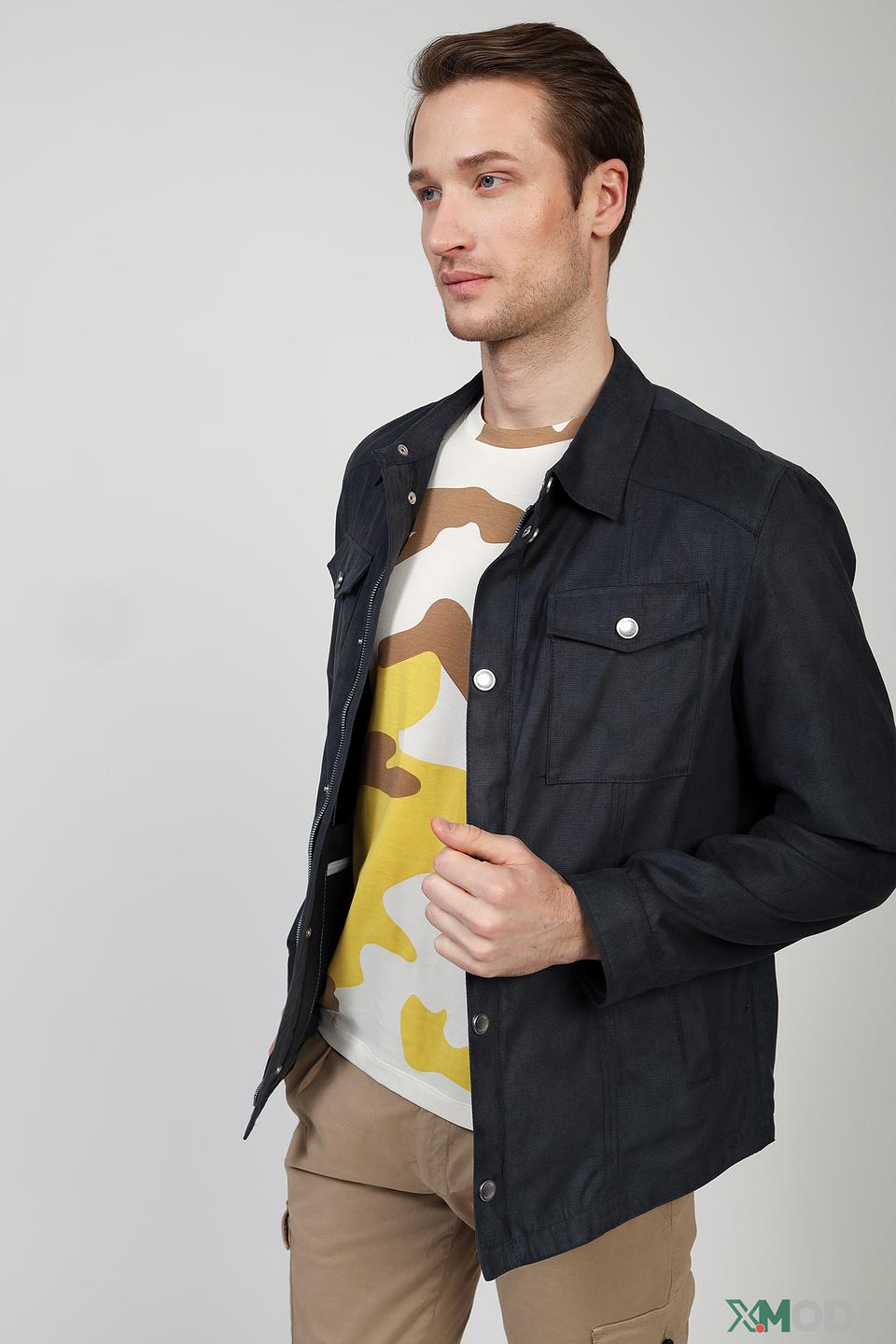 Ветровка Bugatti мужская тёмно-синяя