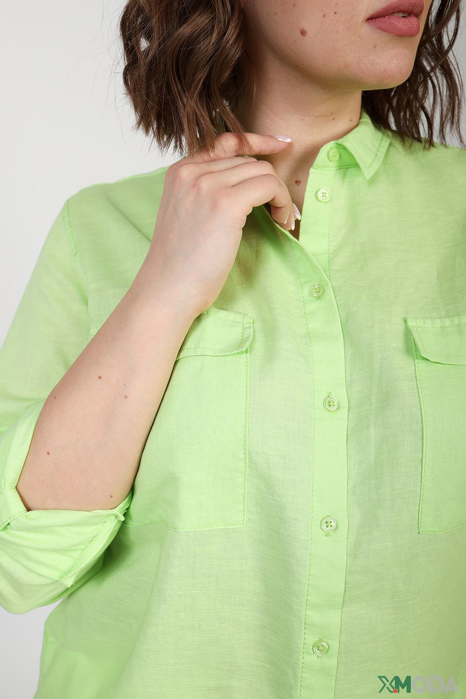 Блуза Via Appia лайм с карманами