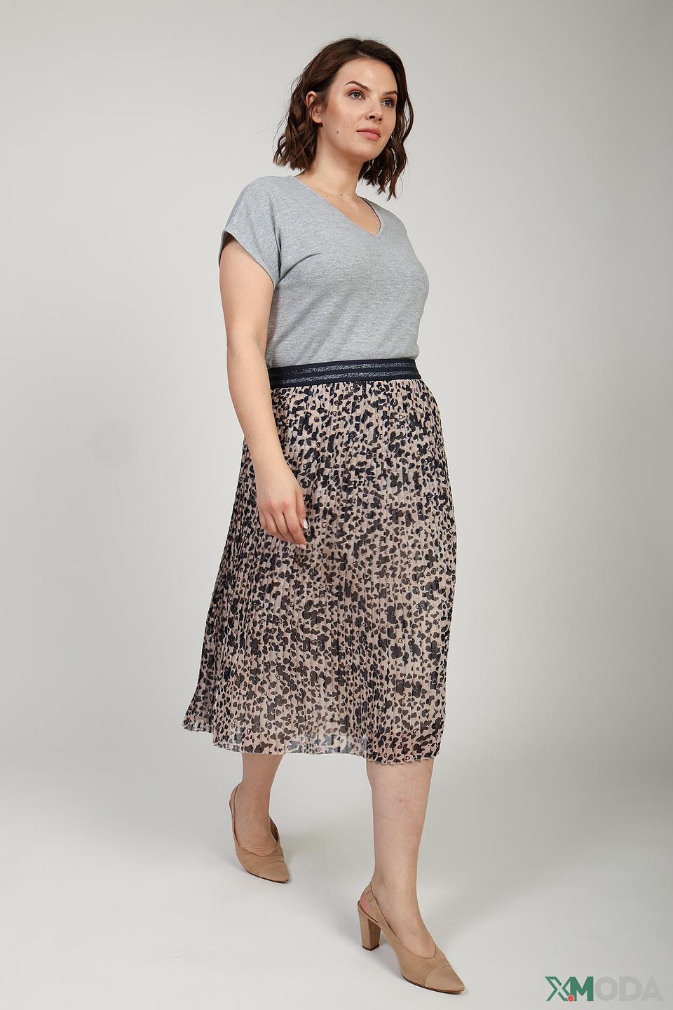 Юбка Rabe collection с леопардовым принтом