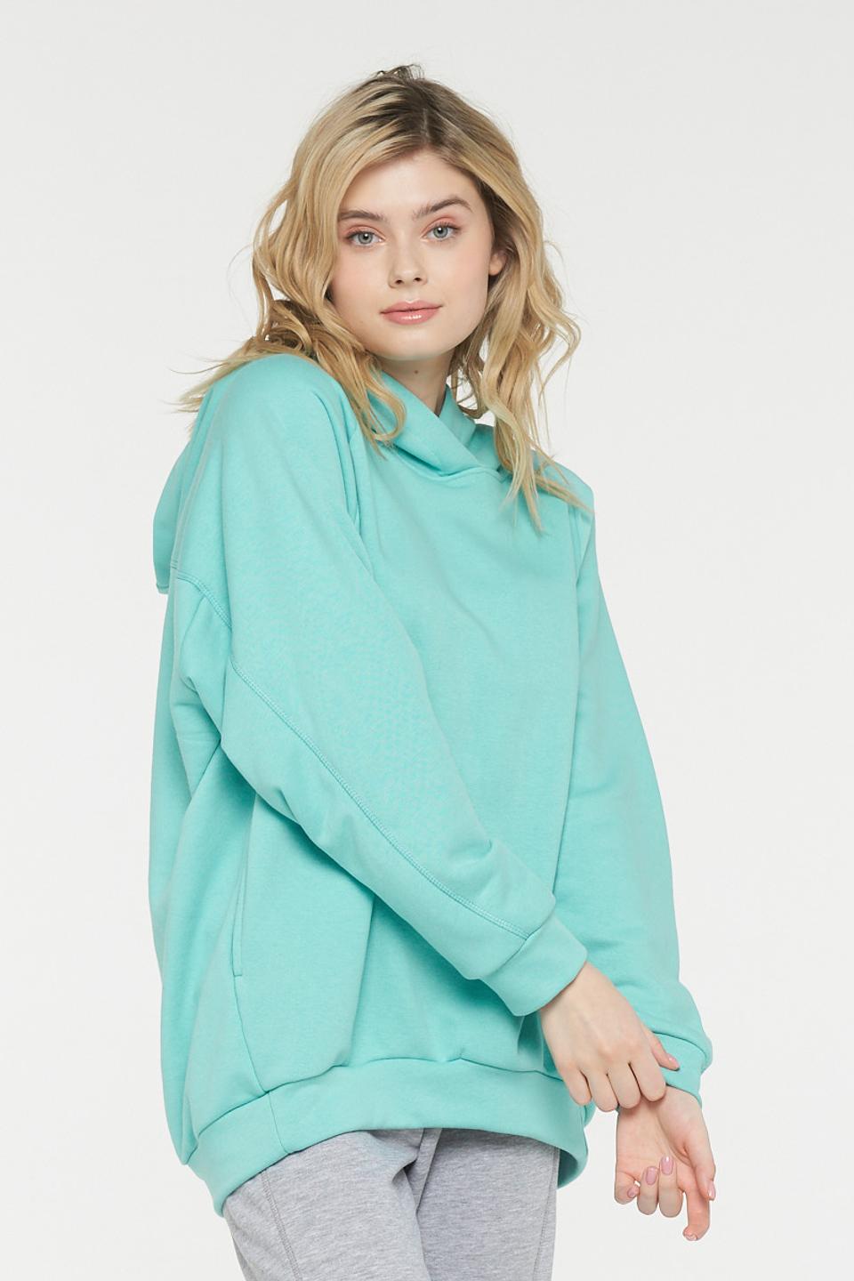 Толстовка VAY мятная оверсайз