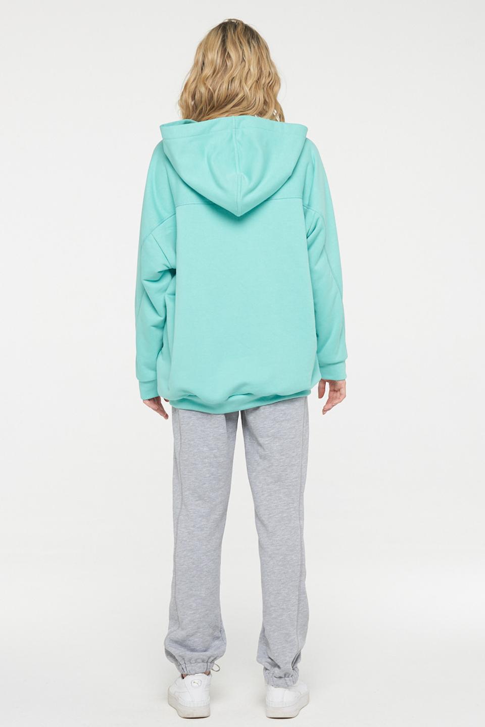 Толстовка VAY мятная оверсайз